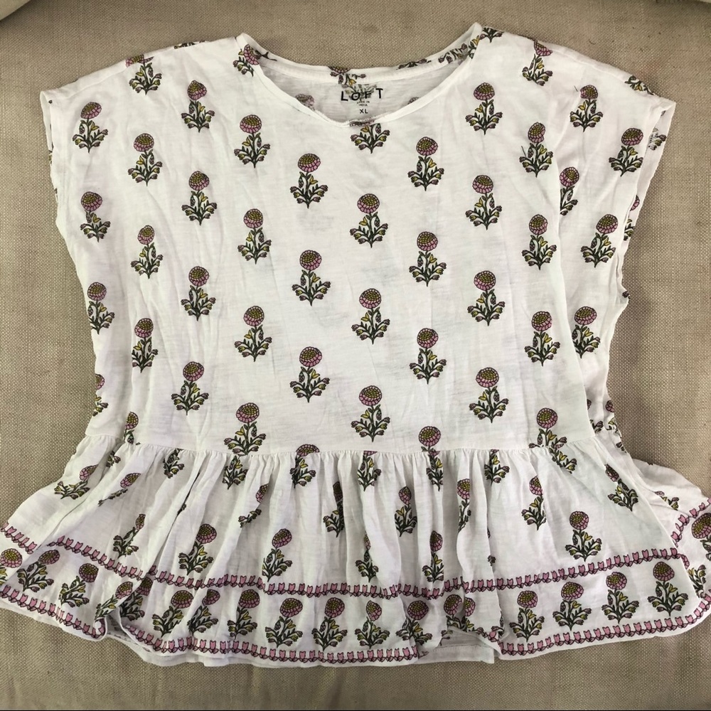 Loft peplum top